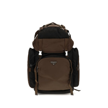 Prada Brown Recycled Polyamide Backpack