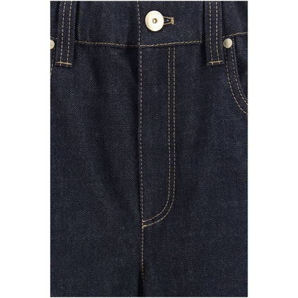 Brunello Cucinelli Blue Cotton Jeans Denim