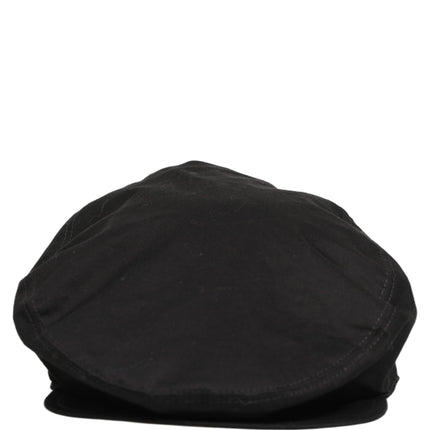 Dolce & Gabbana Men Black Cotton Stretch Newsboy Cloth Capello Hat