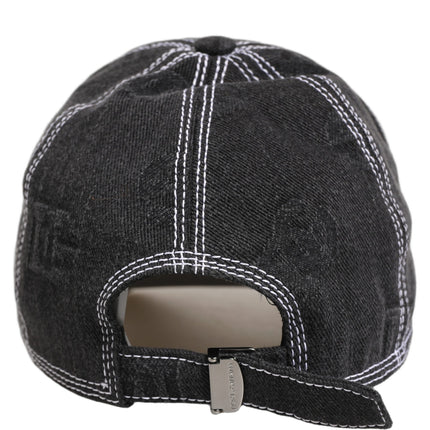 Dolce & Gabbana Men Black Cotton 6 Panel Baseball Capello Hat