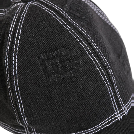 Dolce & Gabbana Men Black Cotton 6 Panel Baseball Capello Hat