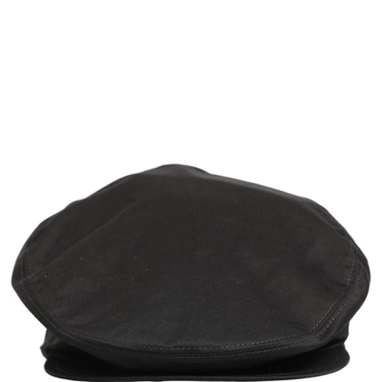 Dolce & Gabbana Men Black Cotton Stretch Newsboy Cloth Capello Hat
