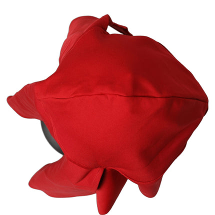 Dolce & Gabbana Women Red Polyester Whole Head Wrap Capello Hat