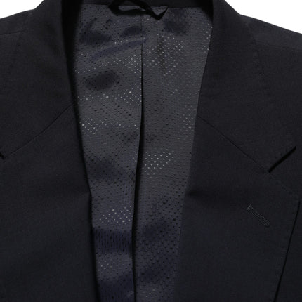 Dolce & Gabbana Black Wool Single Breasted Men Blazer Jacket
