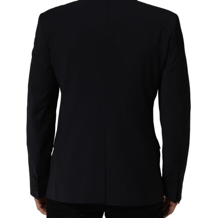 Dolce & Gabbana Black Wool Single Breasted Men Blazer Jacket