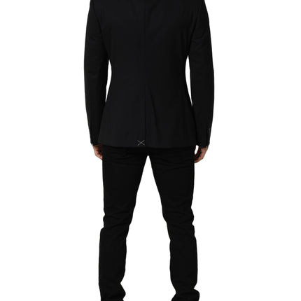 Dolce & Gabbana Black Wool Single Breasted Blazer Jacket