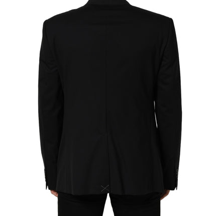 Dolce & Gabbana Black Wool Single Breasted Blazer Jacket