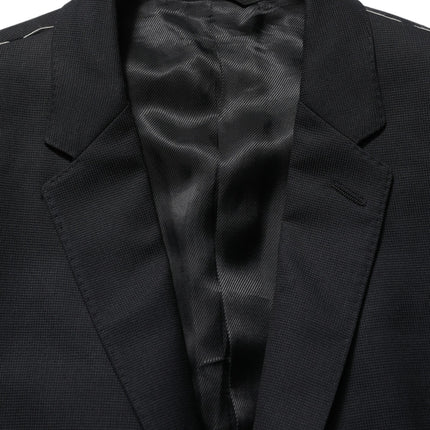 Dolce & Gabbana Black Wool Single Breasted Blazer Jacket