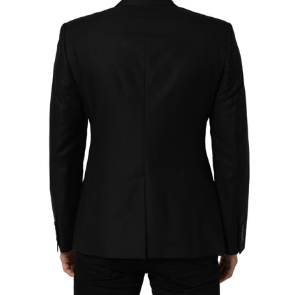 Dolce & Gabbana Black Wool Single Breasted Blazer Jacket