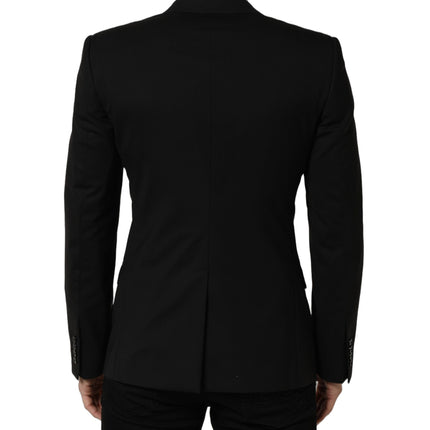 Dolce & Gabbana Black Wool Single Breasted Blazer Jacket