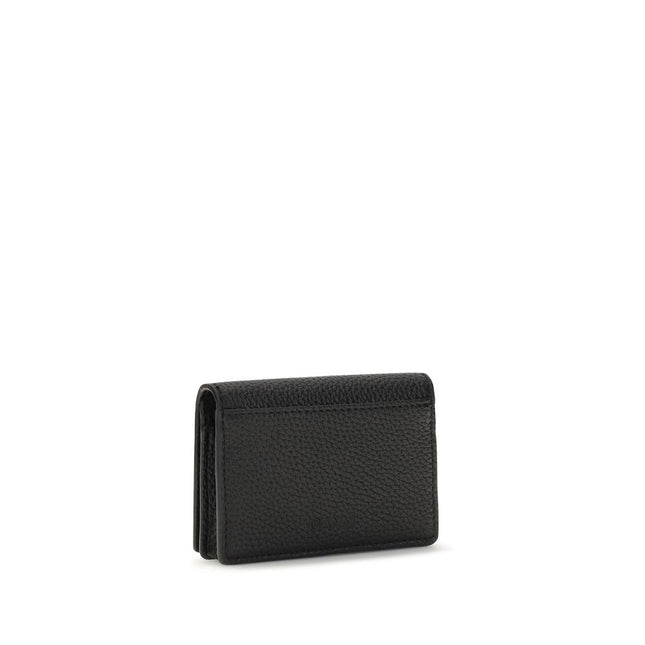 Ganni Black Recycled Polyester Wallet