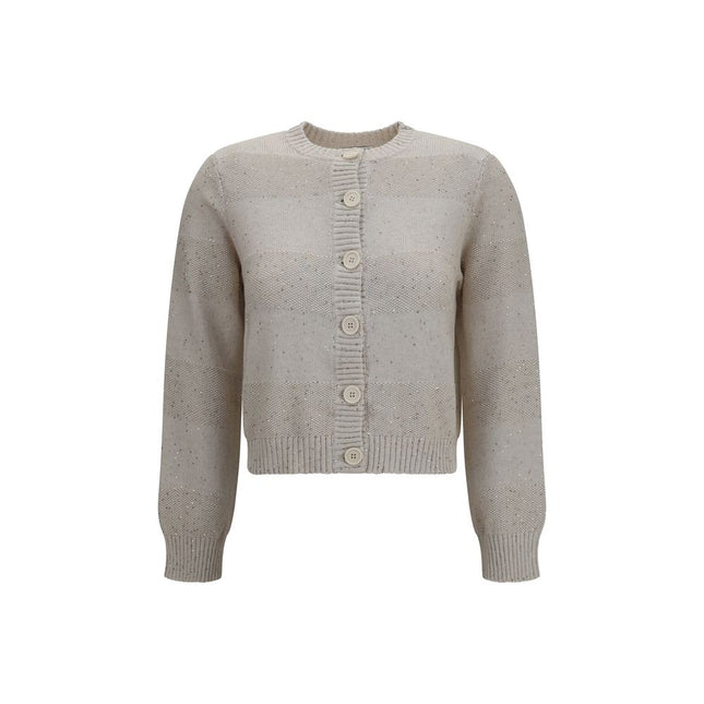 Brunello Cucinelli Beige Cotton Sweatshirt