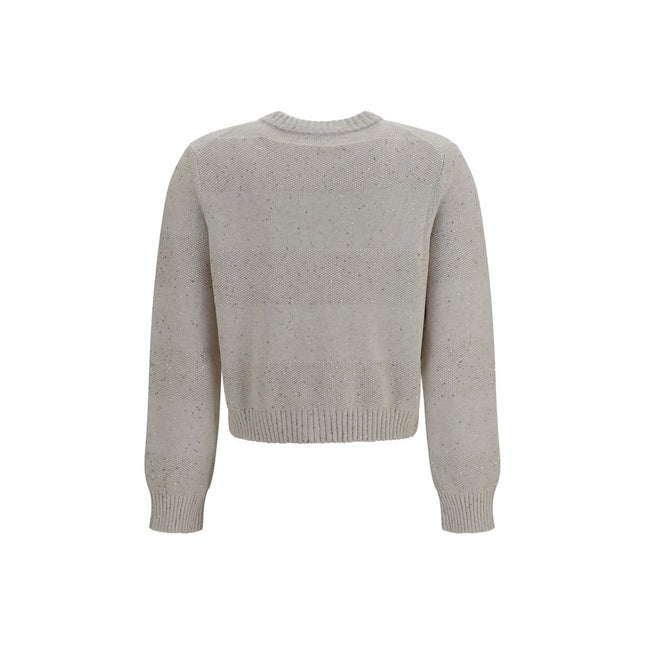 Brunello Cucinelli Beige Cotton Sweatshirt