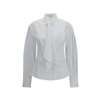 Brunello Cucinelli White Cotton Dress Shirt