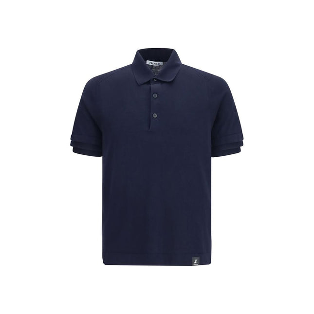 Premiata Blue Cotton Polo Shirt