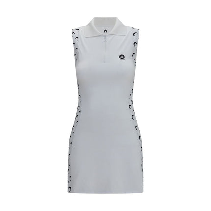 Marine Serre White Polyamide Casual Dress
