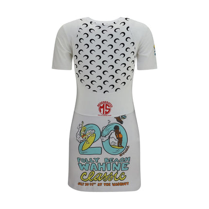 Marine Serre White Cotton Casual Dress