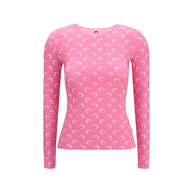 Marine Serre Multicolor Polyamide Long Sleeve T-Shirt