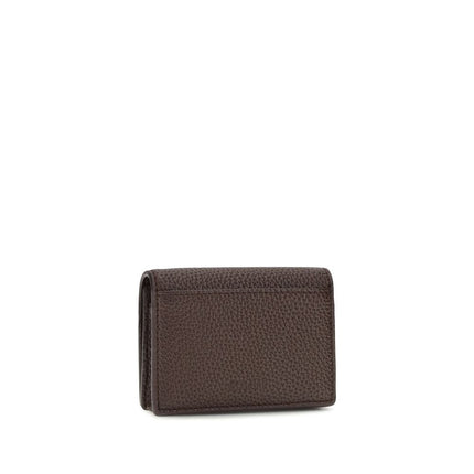 Ganni Brown Recycled Polyester Wallet