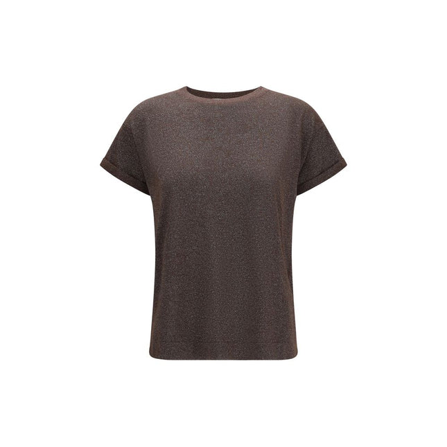 Brunello Cucinelli Brown Nylon T-Shirt