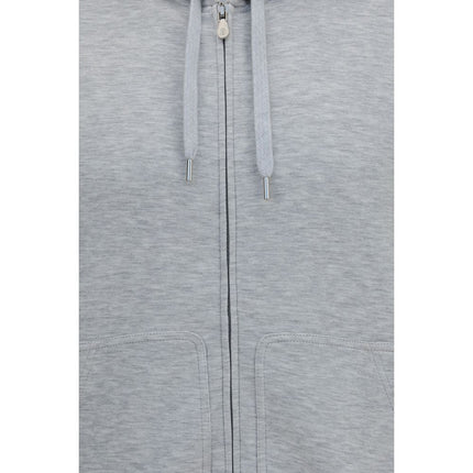 Brunello Cucinelli Gray Cotton Sweatshirt