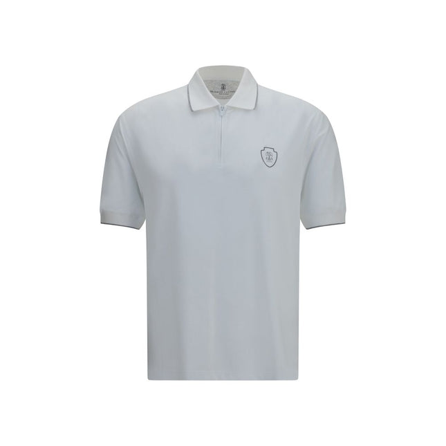 Brunello Cucinelli White Polyamide Polo Shirt