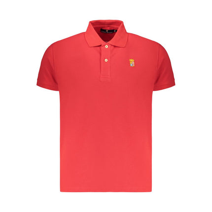 Marina Militare Rosso Cotton Men's Polo