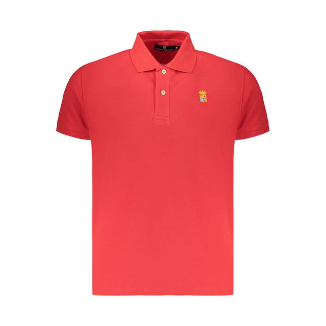 Marina Militare Rosso Cotton Men's Polo