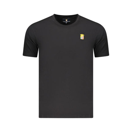 Marina Militare Black Cotton Men's T-Shirt