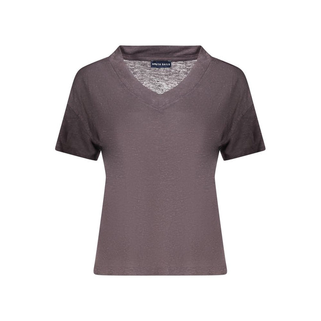North Sails Gray Viscose Women T-Shirt
