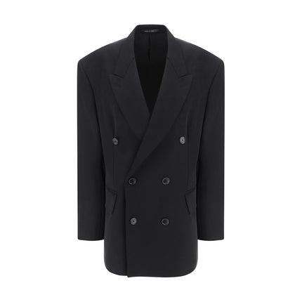 Balenciaga Black Wool Oves Aries Blazer