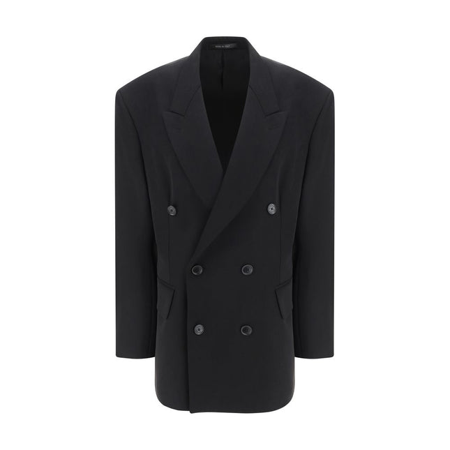 Balenciaga Black Wool Oves Aries Blazer