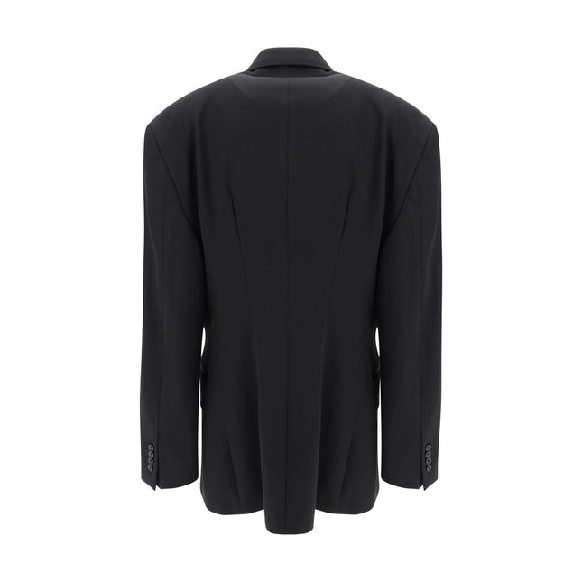 Balenciaga Black Wool Oves Aries Blazer