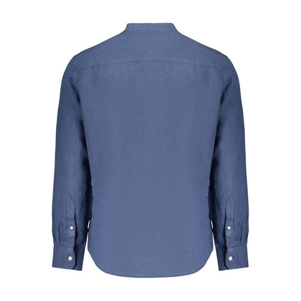 North Sails Blue Linen Mens Shirt