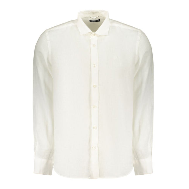North Sails White Linen Men's Shirt