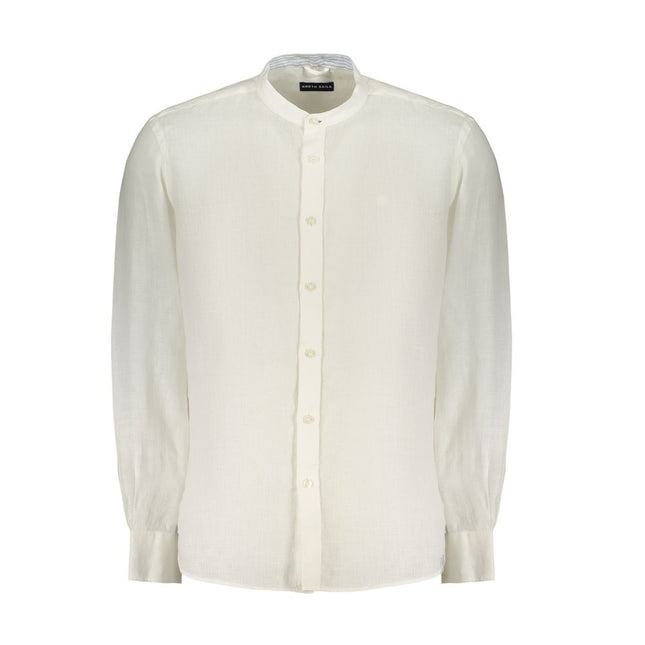 North Sails White Linen Men's Shirt