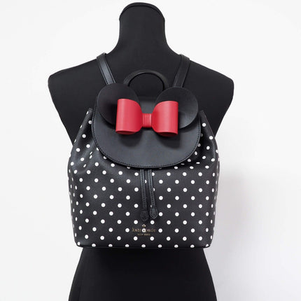 Kate Spade Disney Minnie Mouse Medium Leather Backpack Bookbag Bag