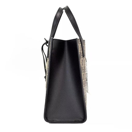 Marc Jacobs Mini Grind Signet Printed Leather Crossbody Tote Handbag Purse