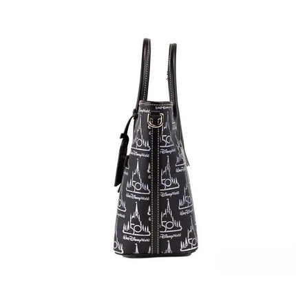 Dooney & Bourke Black Walt Disney World 50th Anniversary Leather Tote Bag