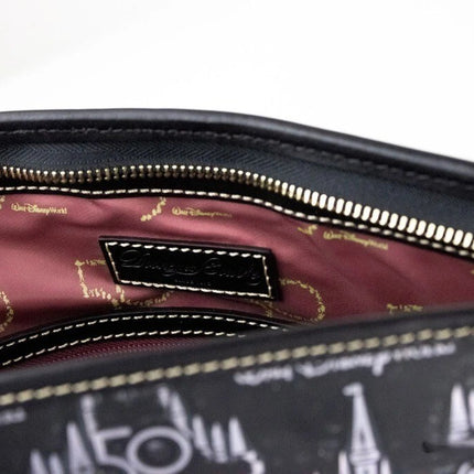 Dooney & Bourke Black Walt Disney World 50th Anniversary Leather Tote Bag