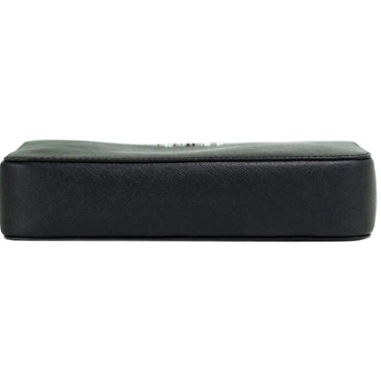 Michael Kors Jet Set Large East West Black Saffiano Leather Crossbody Handbag