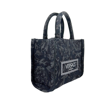 Versace Women'S 'Extra Small Athena' Shopping Bag Black
