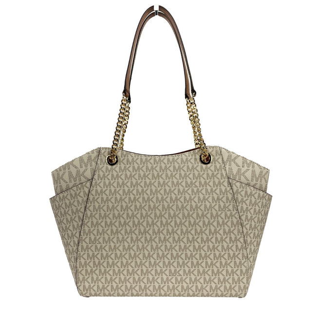 Michael Kors Jet Set Travel Large Logo Tote Vanilla