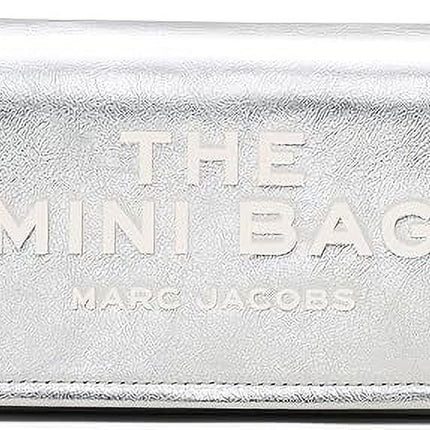 Marc Jacobs The Metallic Leather Chain Mini Bag - Silver
