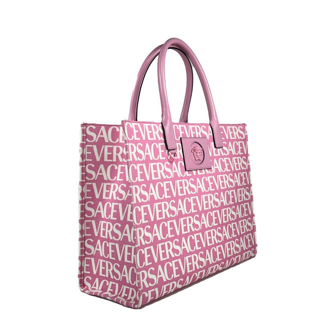 Versace Medusa Large Canvas Large Tote Bag Baby Pink