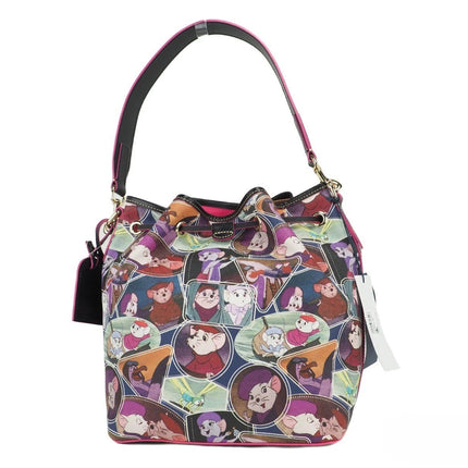 Dooney & Bourke Disney Rescuers Drawstring Bucket Shoulder Bag