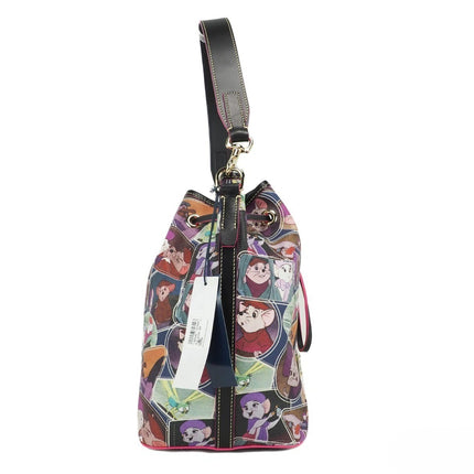 Dooney & Bourke Disney Rescuers Drawstring Bucket Shoulder Bag