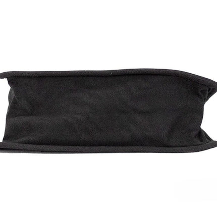 Marc Jacobs Medium Black Canvas Fabric Shoulder Convertible Tote Purse Bag