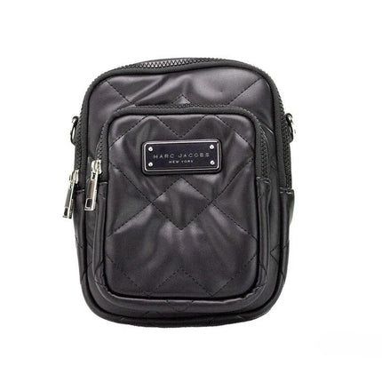 Marc Jacobs Pillow Small Black Quilted Smooth Leather Crossbody Handbag Purse
