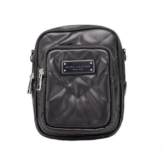 Marc Jacobs Pillow Small Black Quilted Smooth Leather Crossbody Handbag Purse